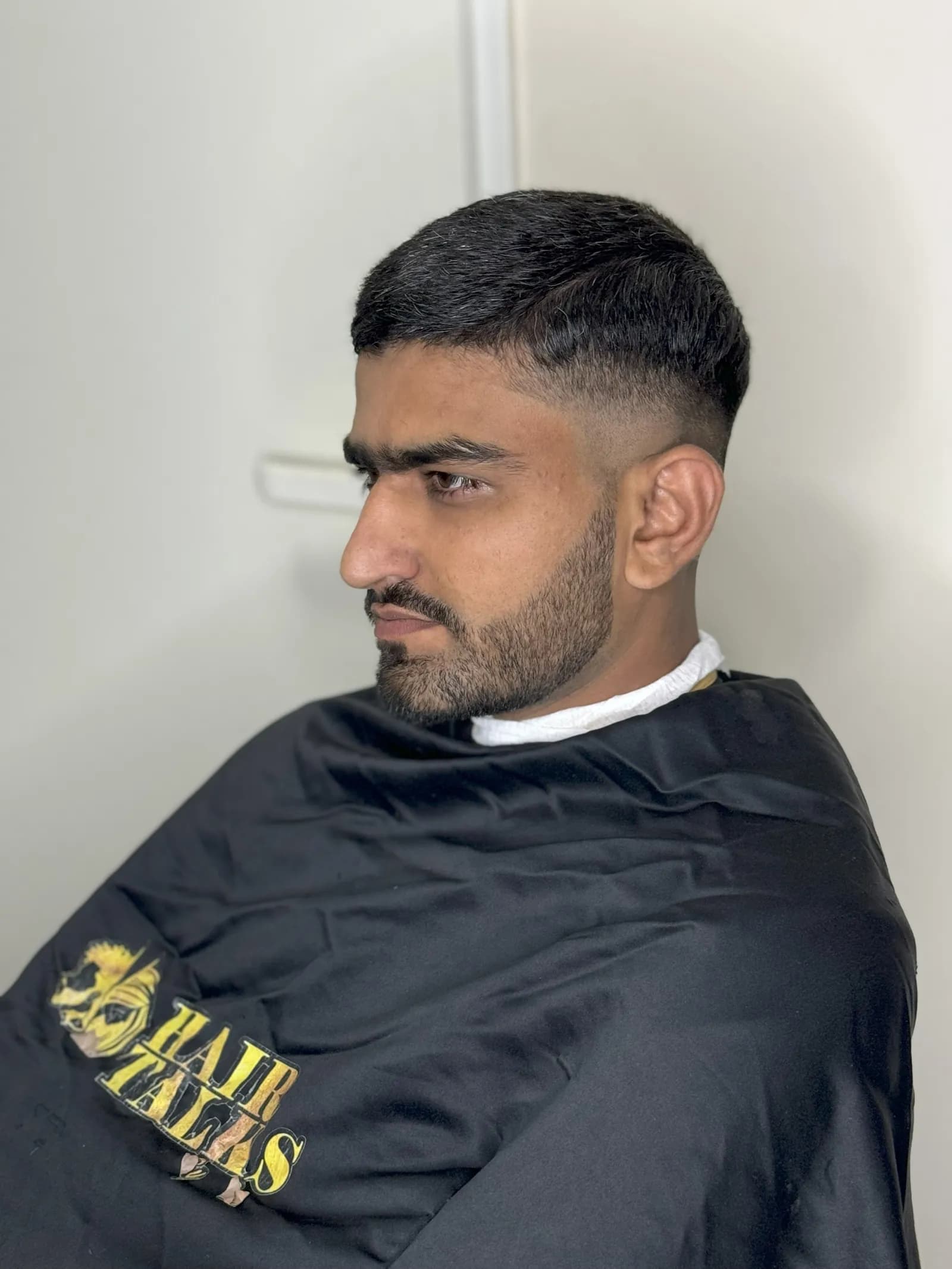 Clean cut, side profile