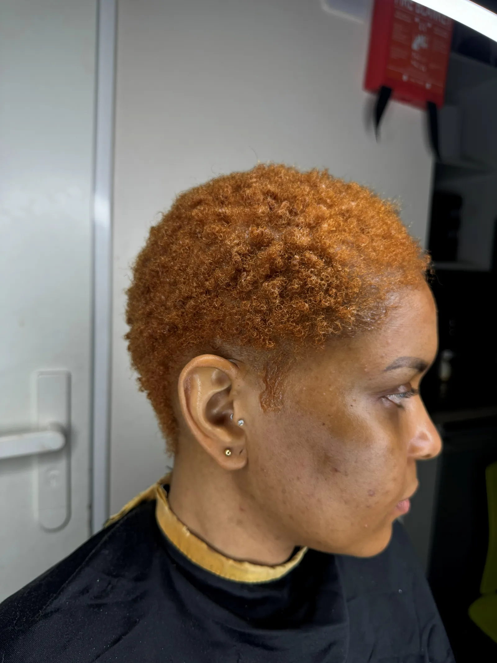 Copper crop, side view