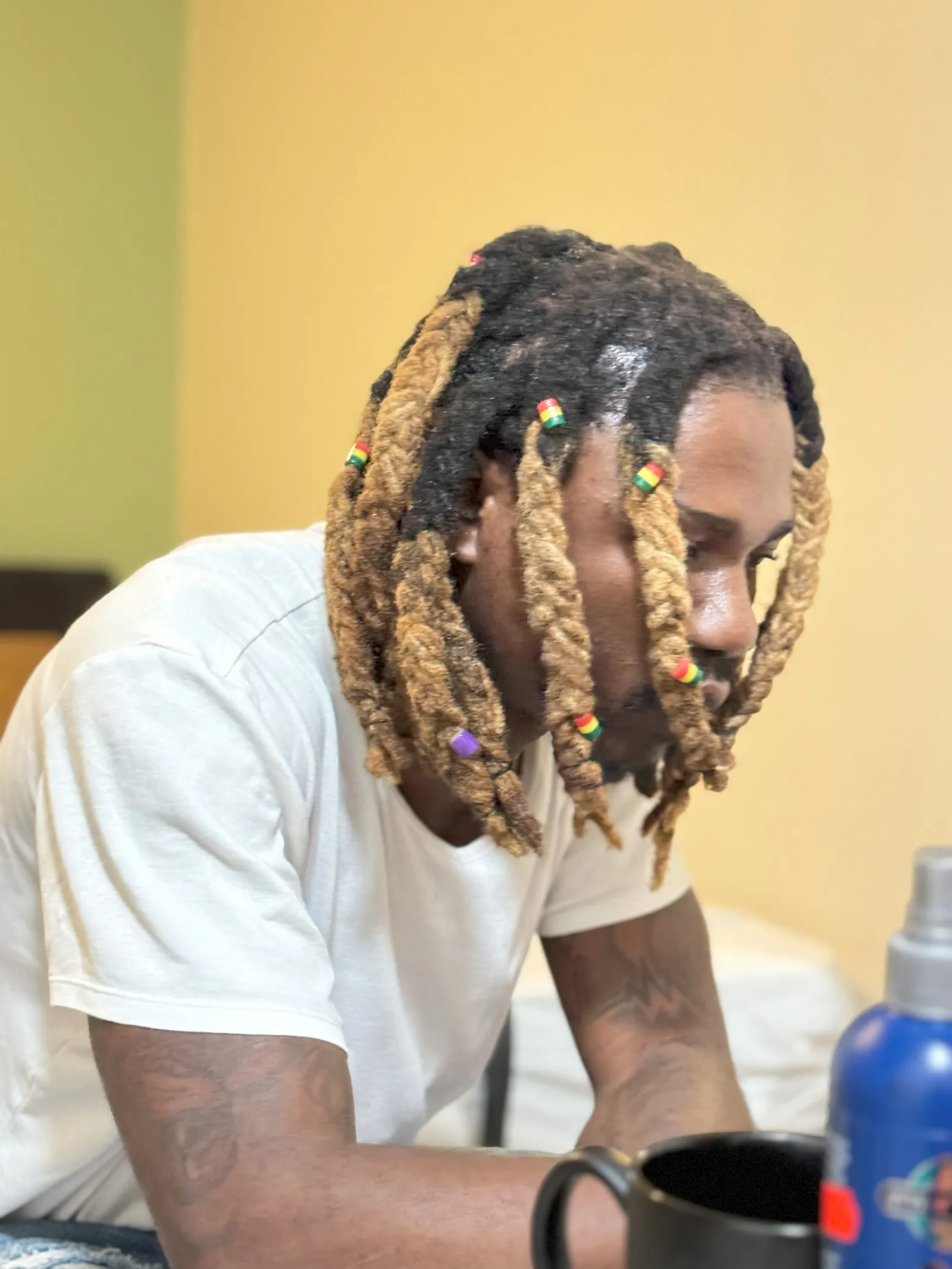 Locs with blonde tips