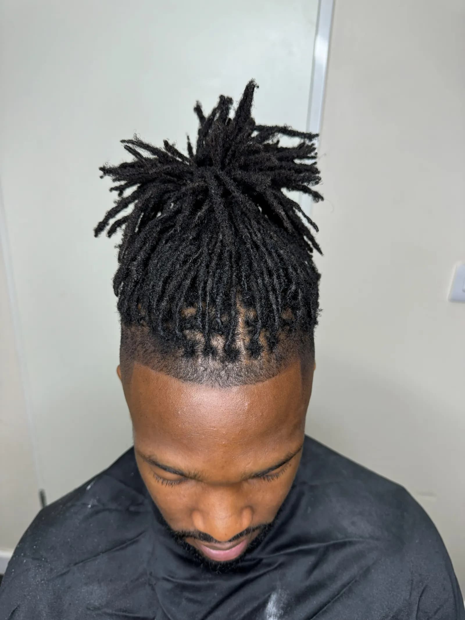 Freeform locs styled up