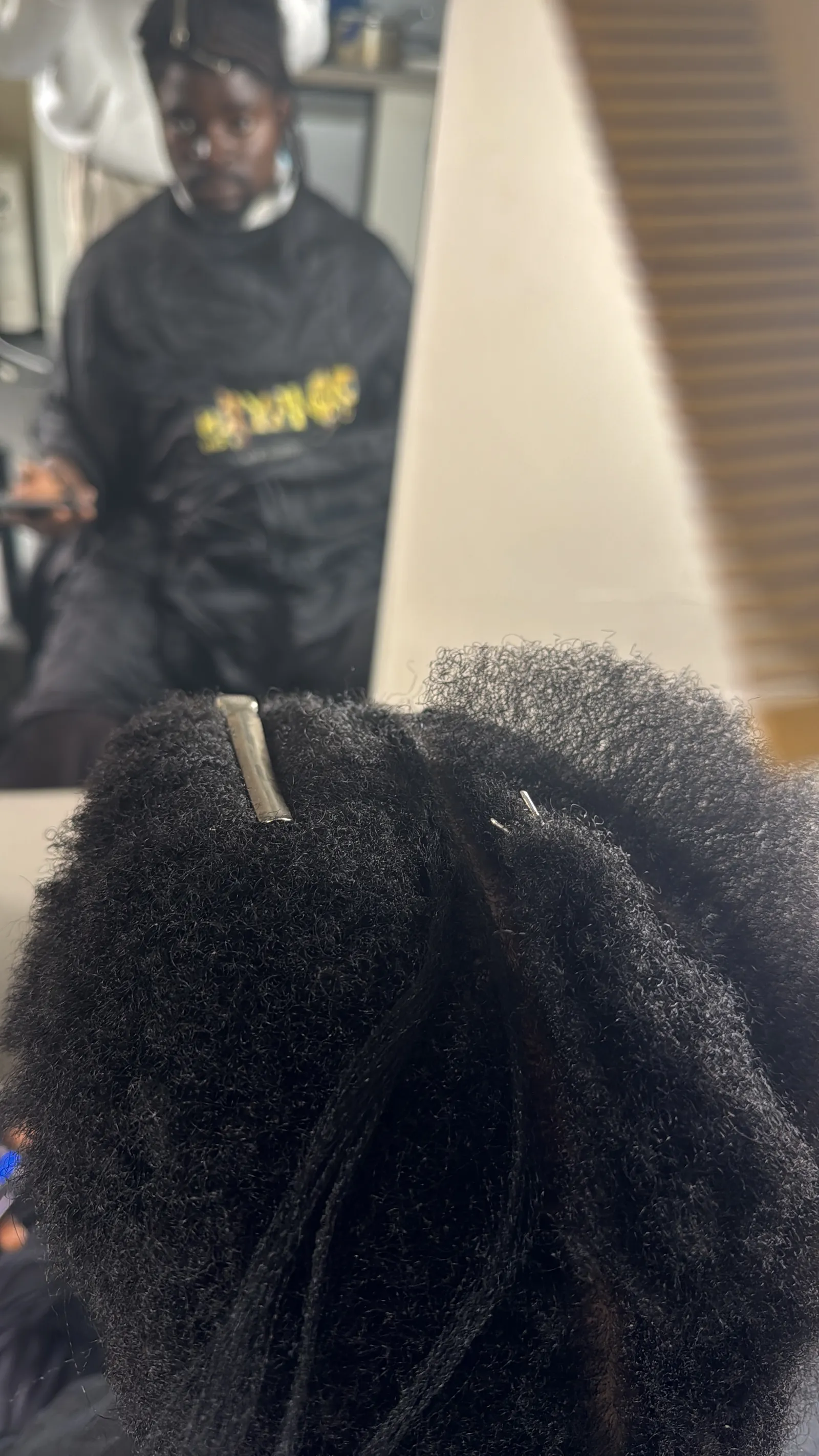 Braiding in progress