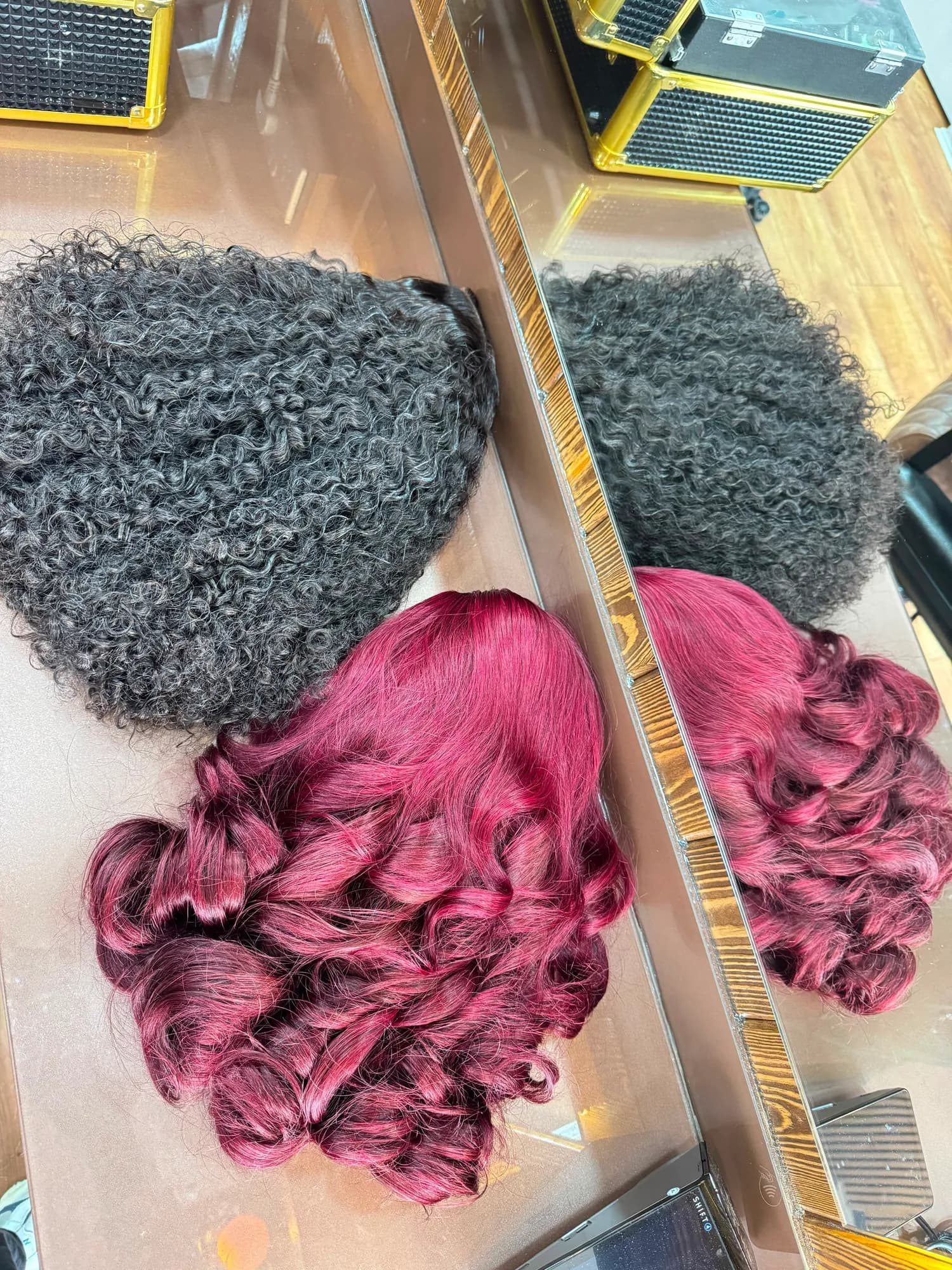 Custom wigs ready for collection